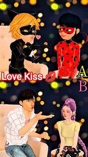 Catch This Kiss 😘✨ #miraculousladybug #ladybug #kiss #love #couple #funny #viral #mlb #fyp #shorts