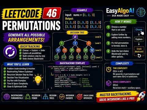 LeetCode 46 - Permutations | EasyAlgoAI