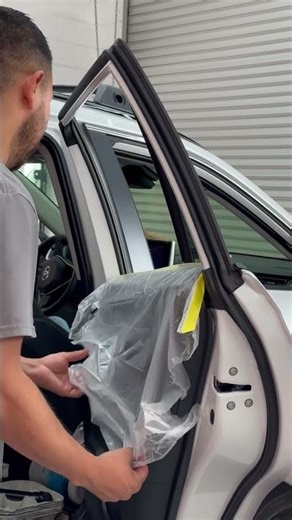 How We Protect Door Panels During Window Tint Installation