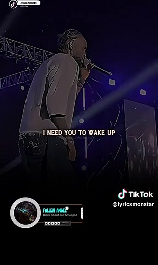 LYRICS MON-STAR (@lyricsmonstar) - Fallen Angel Lyrics - Black Sherif Ft. Smallgod