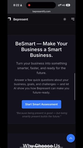 Try https://bepresentify.com/ Turn your business into something smarter, faster, and ready for the future. #business #startup #innovation #ai | Bepresent