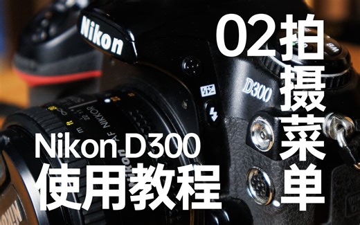 尼康D300使用教程02——认识【拍摄菜单】中的选项
