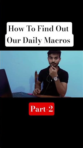 How to Calculate Daily Macros 💪 | Protein, Carbs & Calories Guide #motivation #trending