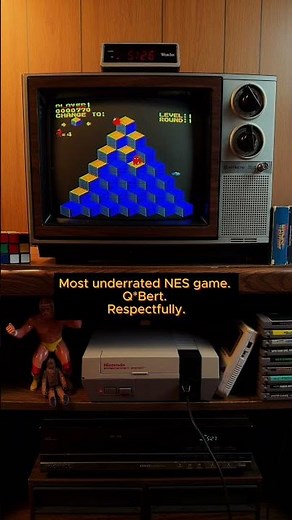 Most Underrated NES Game. Q*Bert. Respectfully. | NES on a Real CRT