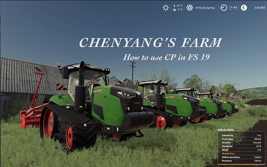 【晨阳农场】第十六章 模拟农场19Courseplay联合犁地教学 全网最详细CP教学