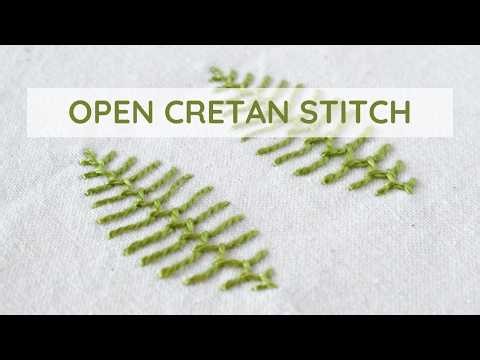 Open Cretan Stitch Tutorial – Easy Hand Embroidery for Beginners