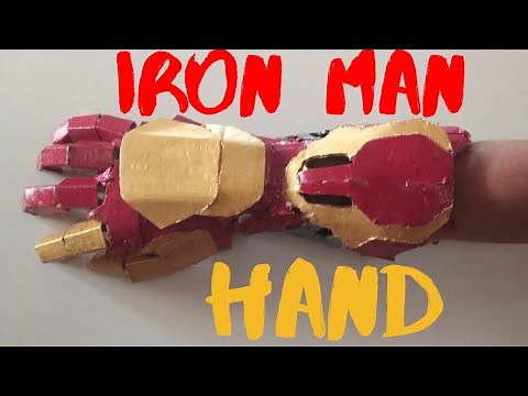 How to make iron man hand out of cardboard (part 1 )