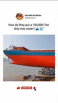 How do they launch a 100,000-Ton Ship? 🚢 #shorts