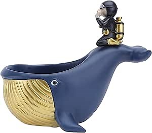 DOITOOL Diver Pattern Key Storage Container Decorative Key Holder Adornment Desk Decor Home Ornament Desktop Trinket Tray Key Bowl Storage Box