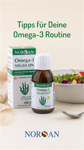 NORSAN - Dein Omega-3 Spezialist aus Norwegen 🇳🇴 on Instagram: "Mit kleinen, positiven Gewohnheiten wird Omega-3 ganz selbstverständlich Teil deines Alltags 💚 In diesem Video teilen wir 3 einfache Tipps, die Dich dabei unterstützen, Deine Omega-3-Routine entspannt und nachhaltig aufzubauen 🐟✨ Speicher Dir dieses Video ab und probiere es selbst aus! #norsan #omega3 #omega3fettsäuren #vorsätze #routine"