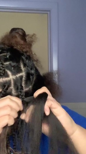 Pt. 2 of the Boxbraids #fyp #hairtutorial #braids #boxbraids #curlyhairhacks #featureme #featurethis #edges