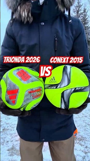 Compare Trionda 2026 vs Conext 2015 Adidas Winter Green Balls #football #soccer #fußball #футбол