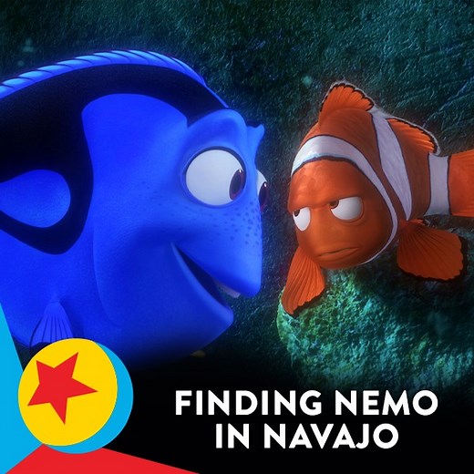 Hear Dory cheer up Marlin in Navajo! 🐟 To watch the full Navajo dub of Finding Nemo, go to 'Extras' on #DisneyPlus. #NativeAmericanHeritageMonth | Pixar