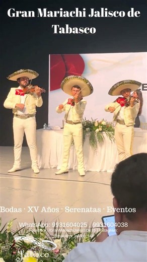 El Gran Mariachi Jalisco De Tabasco En Vivo para Tus Eventos #shorts #mariachi #mariachienvivo