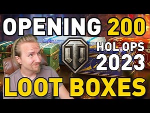 Opening 200 Large Boxes in World of Tanks - Holiday Ops 2023