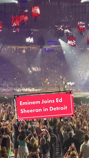 Eminem and Ed Sheeran Perform 'Lose Yourself' in Detroit