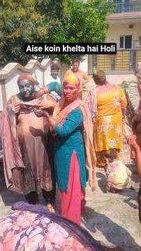 Who plays Holi like this? They are very dangerous people #Holi #colors #funny #dangerous