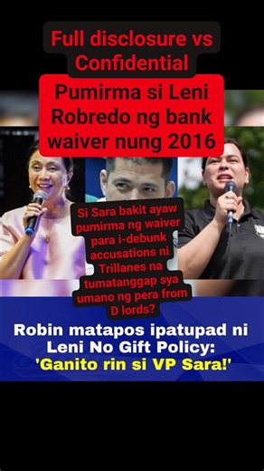 322K views · 1.9K reactions | Leni vs Sara | Transparency vs Confidential | Kakampink | Facebook