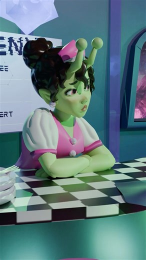 Closing shift 🚬🌅 // Blender Mini Animation