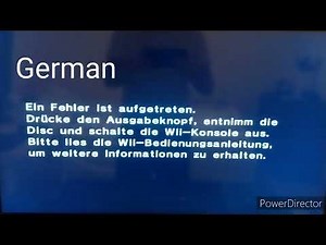 An error has occurred on Wii while playing in different languages.