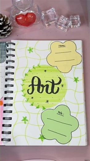 Easy Idea for Front Page #frontpage #art #viral #diy #shorts