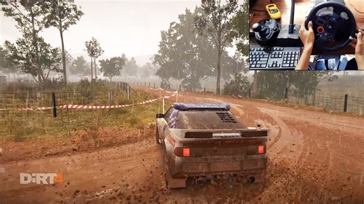 Ford RS200 Dirt 4 Gameplay — Logitech G29 + Shifter