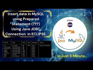 Insert data into MySQL table using PreparedStatement JDBC Program | java JDBC Program in Eclipse.