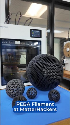 New PEBA Flexible Filament at MatterHackers #matterhackers #3dprinting