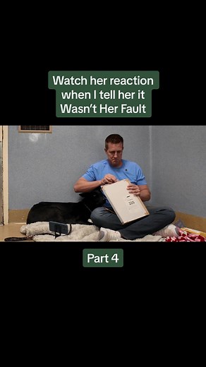 Replying to @Adrienne S Part 4 (final) | Watch her reaction when I tell her it wasn’t her fault 🥺 #dogs #animalshelter #shelterdog #fyp #foryou