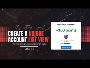 Create a Unique Account List View in Salesforce| Step-by Step Guide EXPLAINED #trailhead #salesforce
