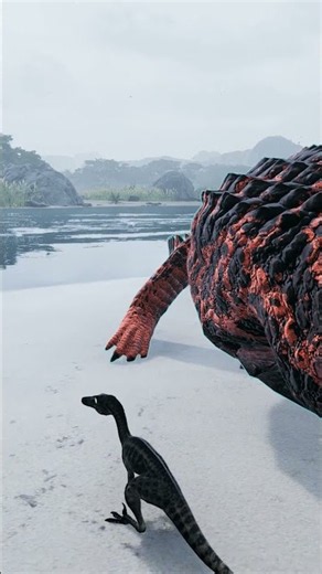 Big burger #theisle #troodon #menace #survival #dinosaur #triassic #shorts #funny