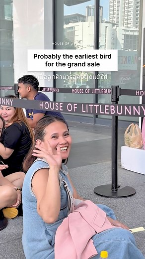 Incredible queue ever 🥹🫣 🗓️ GRAND SALE 2025 (HOUSE OF LITTLEBUNNY ) 📍date : 14-18 NOV 2025 ( 5 days) 📍location : The Market Bangkok 1 floor ( across to Central world ) 📍time : 10 am - 8 pm Line : @houseoflittlebunny ( have @ ) Call : 097-134-7489 💳cradit card✅ ***No change | No refund *** 🖊️please check before leaving. __________________________ 🗓️GRAND SALE 2025 (HOUSE OF LITTLEBUNNY ) 📍วันที่ : 14-18พฤศจิกายน 2025 ( 5วัน ) 📍สถานที่ : The Market Bangkok ชั้น 1 ( ตรงข้าม Central world