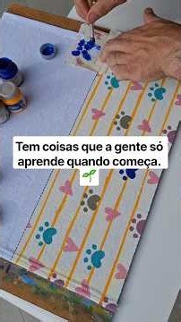 Pintura em Tecido e Stencil Para Iniciantes / COMECE PARA APRENDER