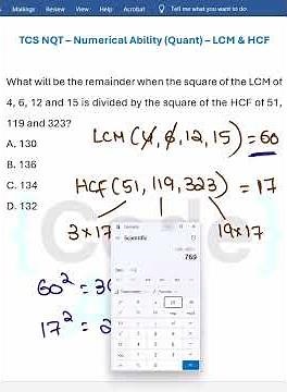 🔥 TCS NQT LCM & HCF Tricks | Quant Shortcut Methods | Solve Questions in Seconds