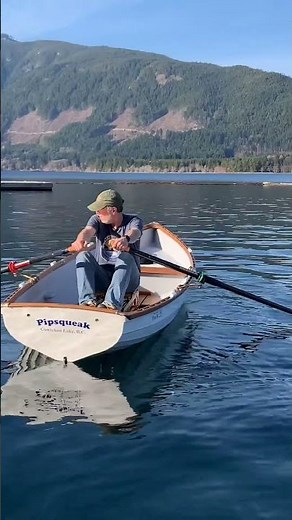 Slide Seat Sculling Gear In A Seaworthy Traditional Rowboat
