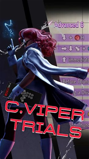 C. Viper - Advanced Trial #6 #HitBox #HowToHitBox #Leverless #StreetFighter6 #スト6 #SF6_Cviper