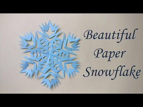 DIY Easy Paper Snowflake | Kako napraviti papirne pahulje, pahulje od papira
