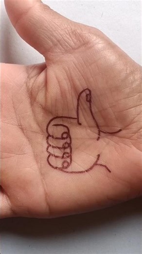 Hand on the Hand drawing 🖐️#drawing #art #flowerdrawing