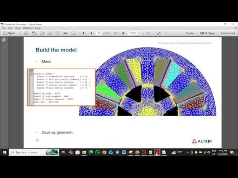 Finite Element Analysis of Switched Reluctance Motors (SRM) Using Altair Flux 2D