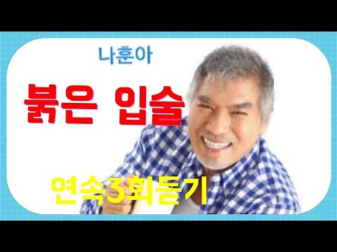 #나훈아 # 붉은 입술 연속3회듣기(노래/ 가사)