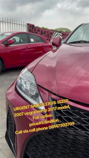 Urgent sales Lexus IS250 2007 upgraded to 2017 model foreign used tokunbo very sounding engine Accidental free factory fitted AC first body Price #5.4million Delivery Nationwide 🚚 Call or WhatsApp on 08147303709 #honda #accord #fypシ゚ #vira #abuja #abujatiktokers #lagos #lagostiktok #automobile #bestdeal #lekki #kaduna #kadunatiktok #josmarket #trendingvideo #govira #car #carforsale #cardealership #cardealer #highlight #benin #benintiktok🇳🇬 #20 #2025