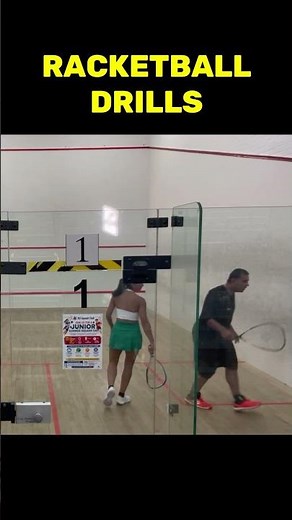 Racketball drills | Keep on swinging and improving #racketball #squash57