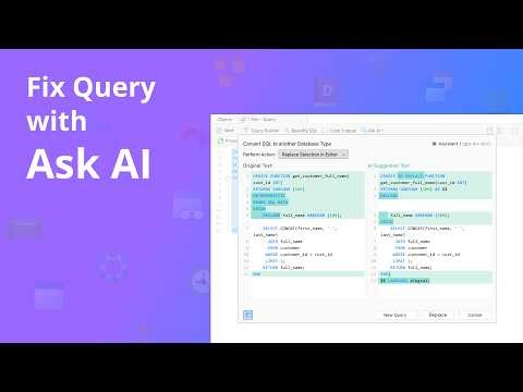 How to fix your query with Ask AI?