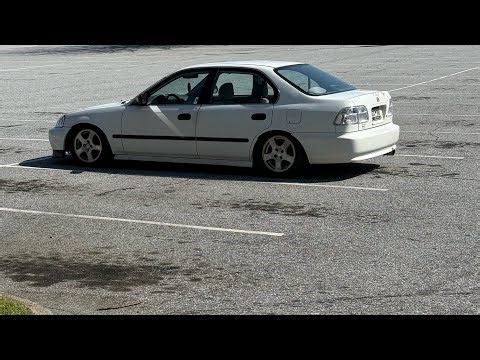 Installing clear tail lights on her civic ￼