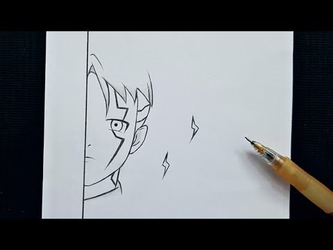 Simple anime drawing : How to draw Robot Anime Boy || Robot Anime step by step || Tutorial