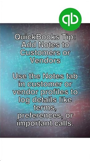 Keep Track with Customer Notes! #quickbooks #crm