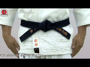 How to tie an OBI (belt) for Aikido and Aiki-jujutsu