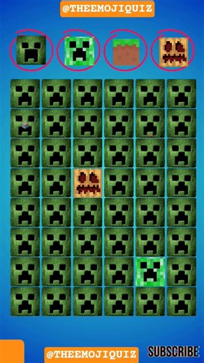 find the odd emoji challenge Minecraft part 20 #puzzle #minecraft