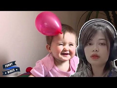 Popping Balloons Pop - Hilarious Baby Playing With Balloons || Funny Vines