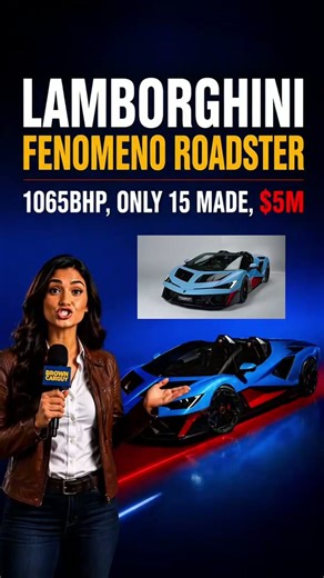 Lamborghini Fenomeno roadster revealed! 1065BHP, only 15 made, $5M hypercar